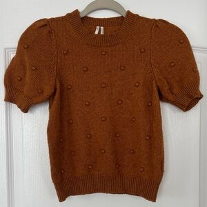 Anthropologie Knit Sweater with Popcorn Accents